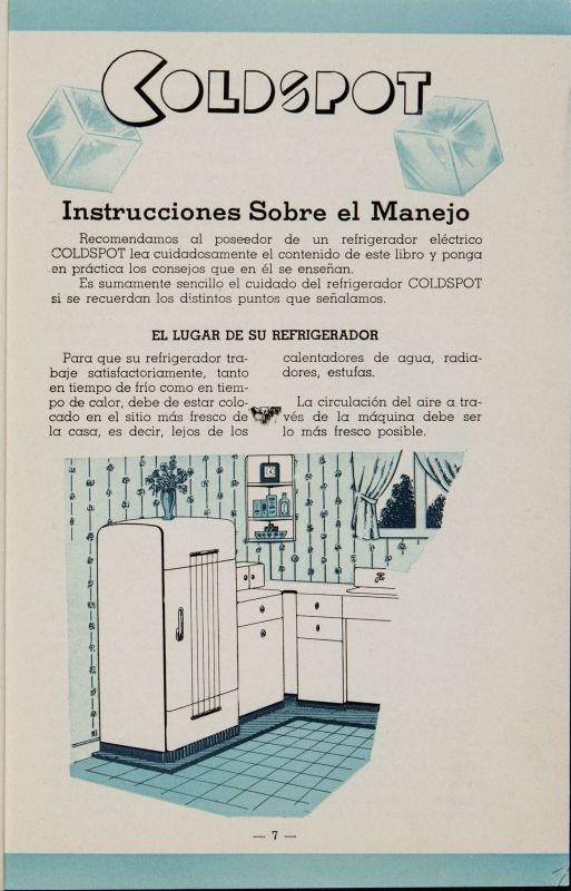 Moderno recetario coldspot (1948)