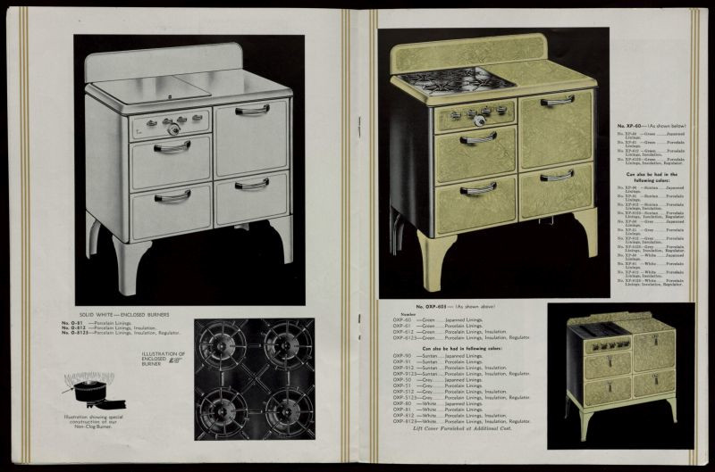 Culinary ephemera: stoves [3], 1880-1962